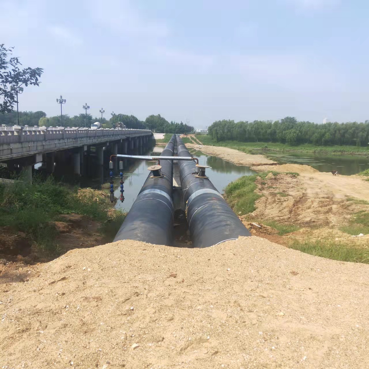 杭州西气东输顶管施工输油管道清洗